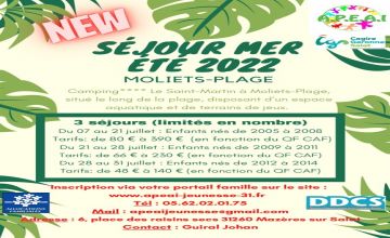 SEJOUR MER ETE 2022
